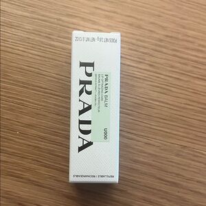Prada Lip Balm & Gloss - White Box with Mint Label